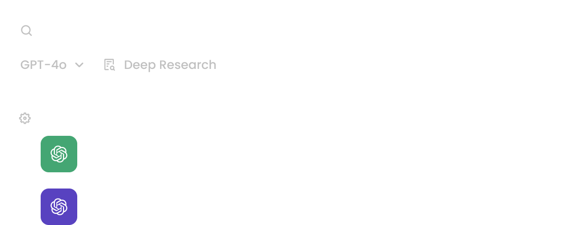 Selectable AI models
